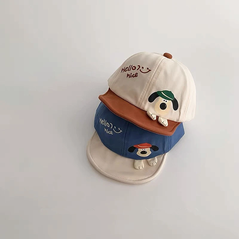 婴儿可爱超萌软檐鸭舌帽春秋季宝宝薄款遮阳帽男女小童防晒棒球帽