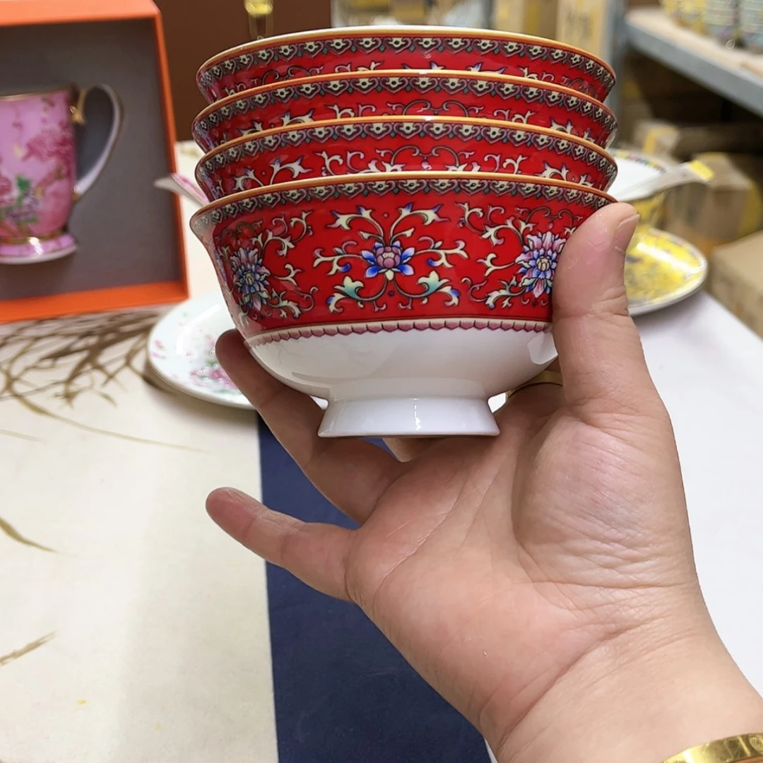 【闪购商品】珐琅4.5英寸4红。。。。。