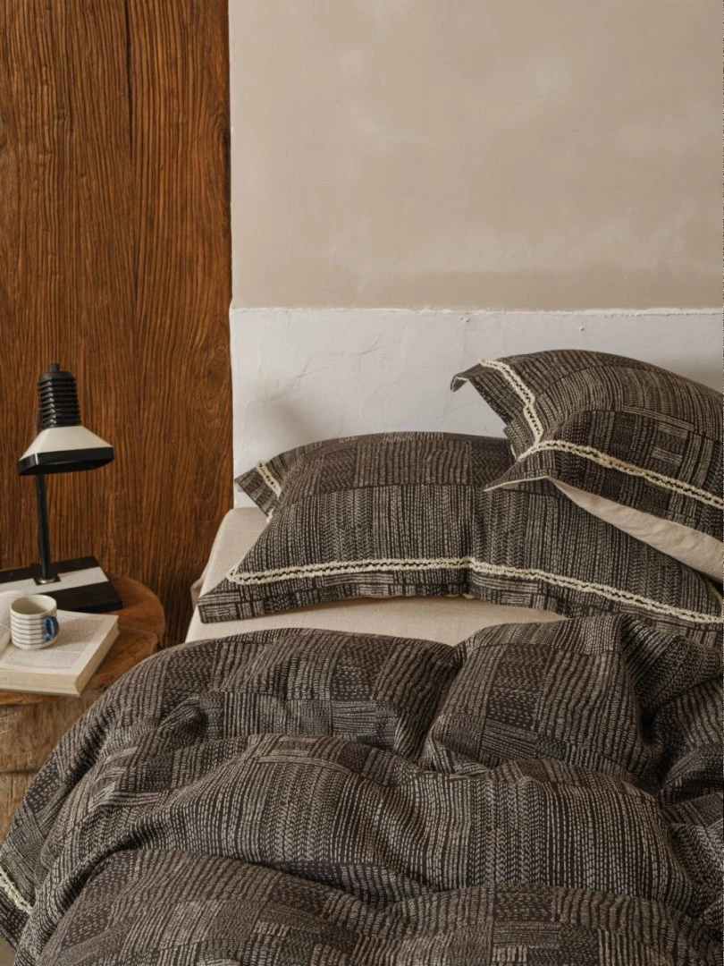 【幻影黑金】高级法式素雅棉麻 柔软透气 复古提花四件套