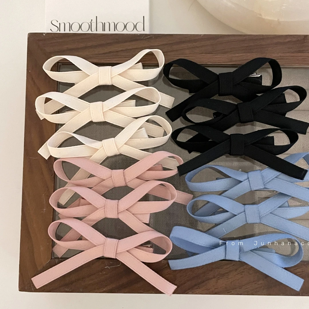 三件套蝴蝶结发夹少女刘海侧边夹韩国博主同款发卡发饰头饰网红