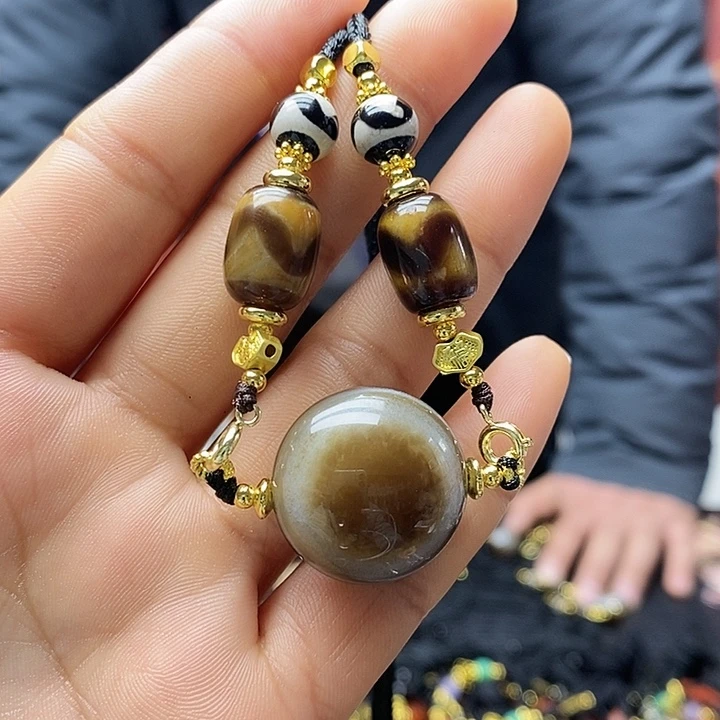 玛瑙/玉髓合金颈饰