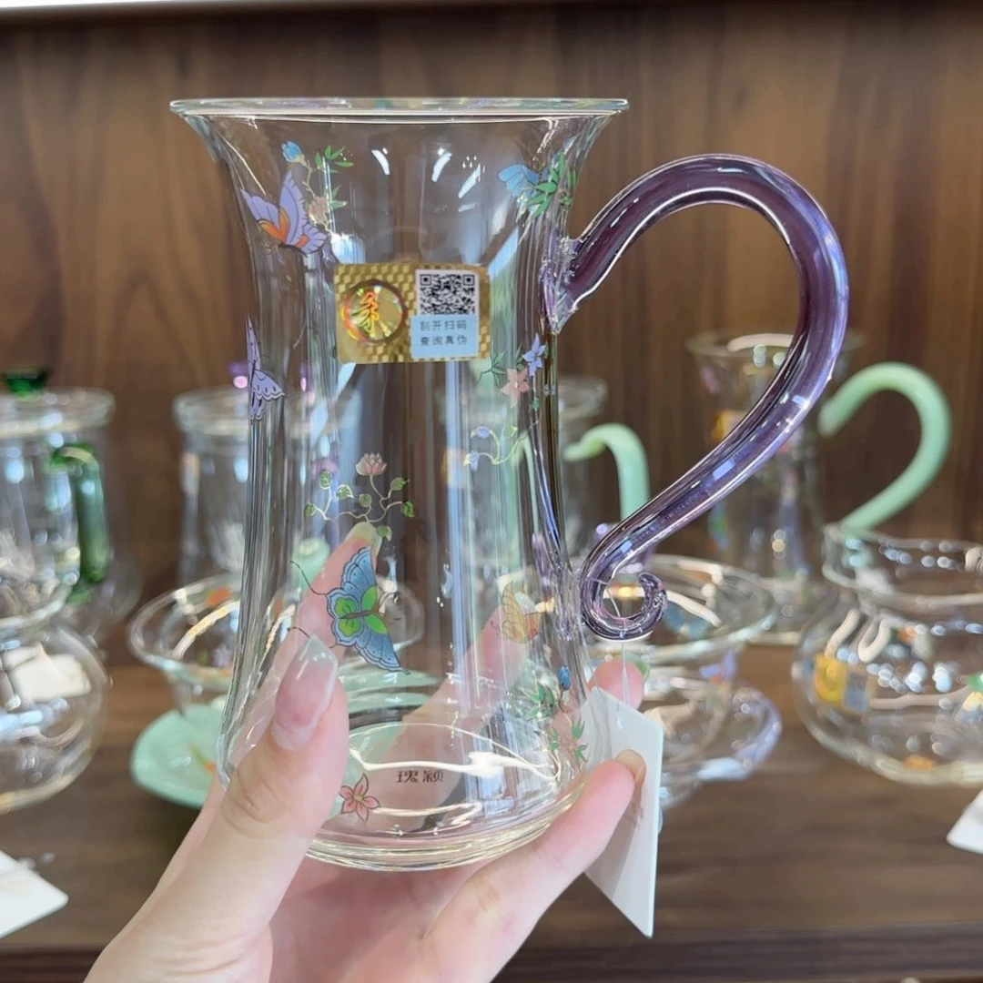 禾器蝶恋花玉玉凝杯浅紫色