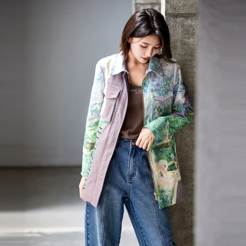 雪歌女装新款风衣XJ108017B296