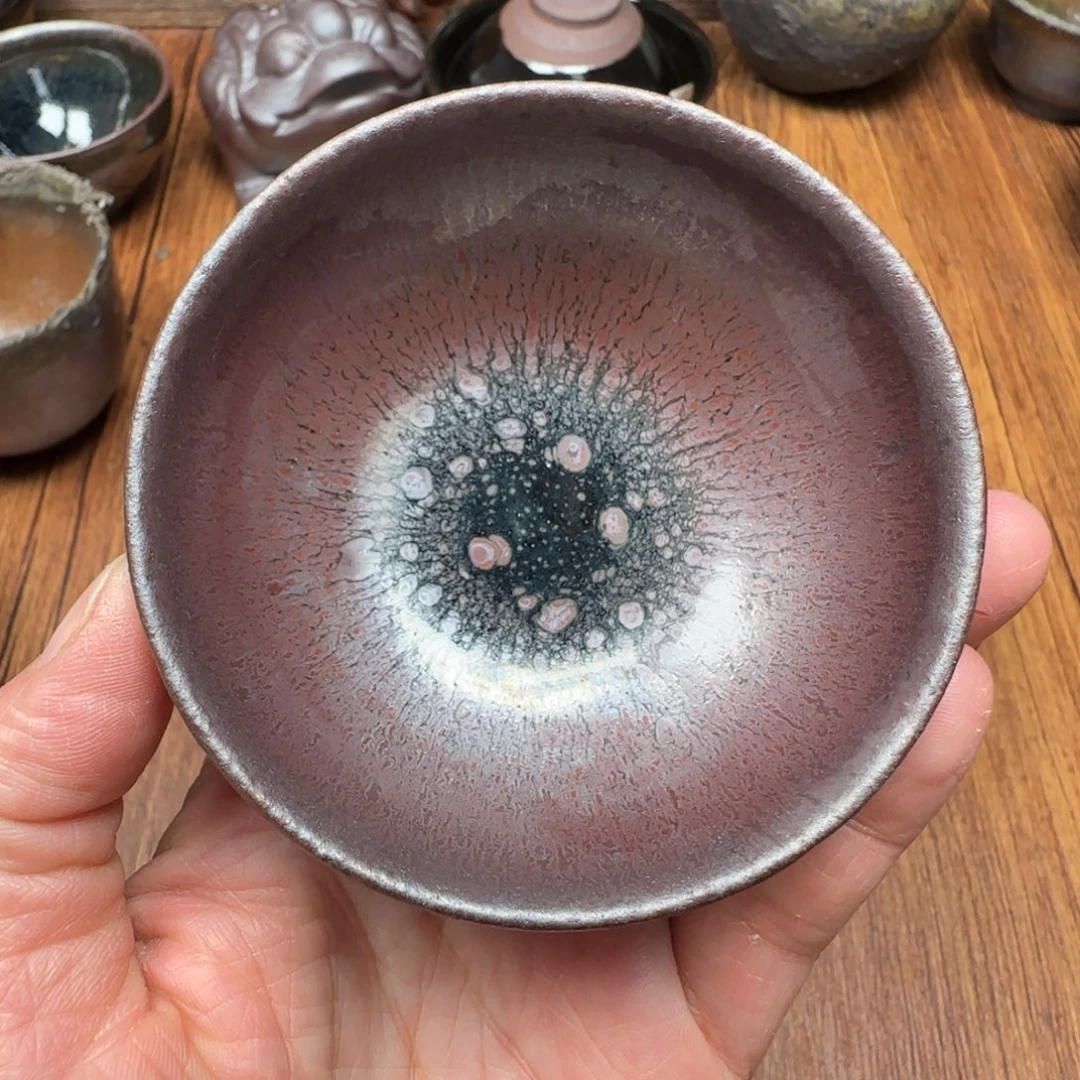 柴烧建盏茶盏茶杯278