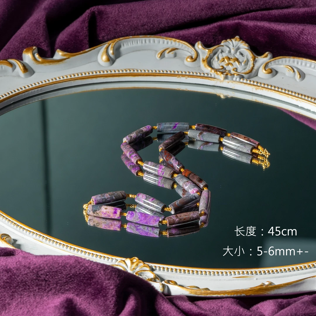 -竹马|18K金舒俱来桶珠项链/多样性发/P8058