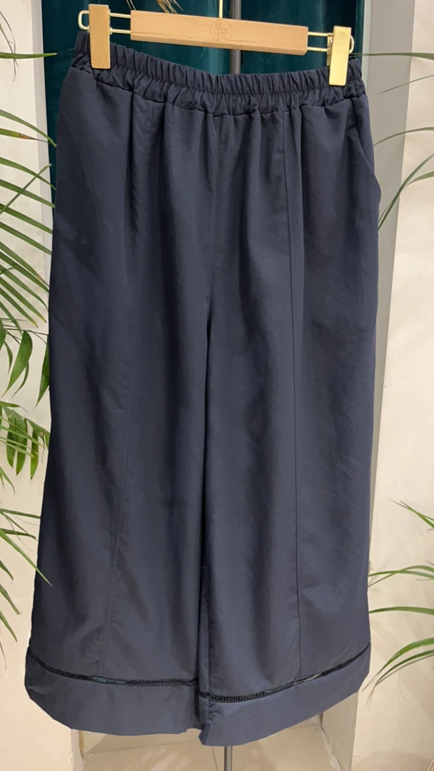 辰喆女装65款镂空拼接时尚百搭九分裤