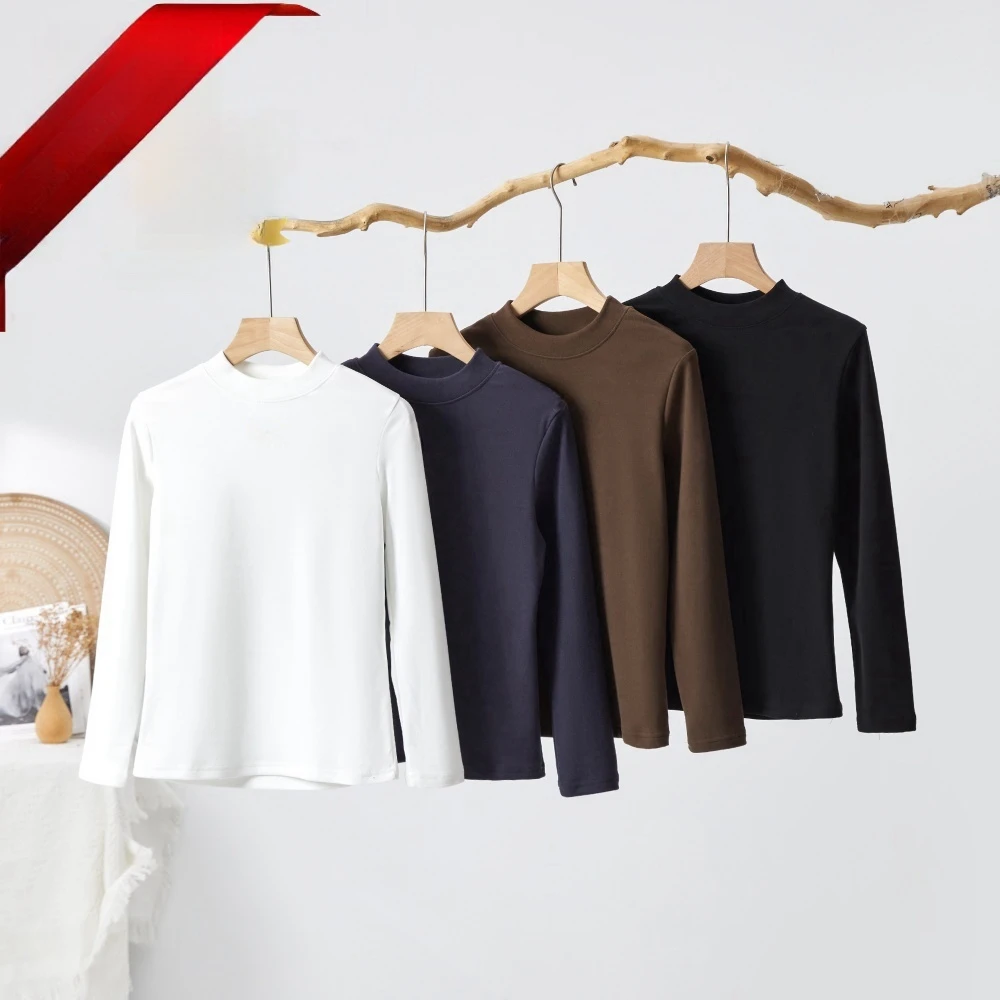 年终大促 莱赛尔+绵羊毛 300克厚度 保暖修身款圆领打底衫A9988