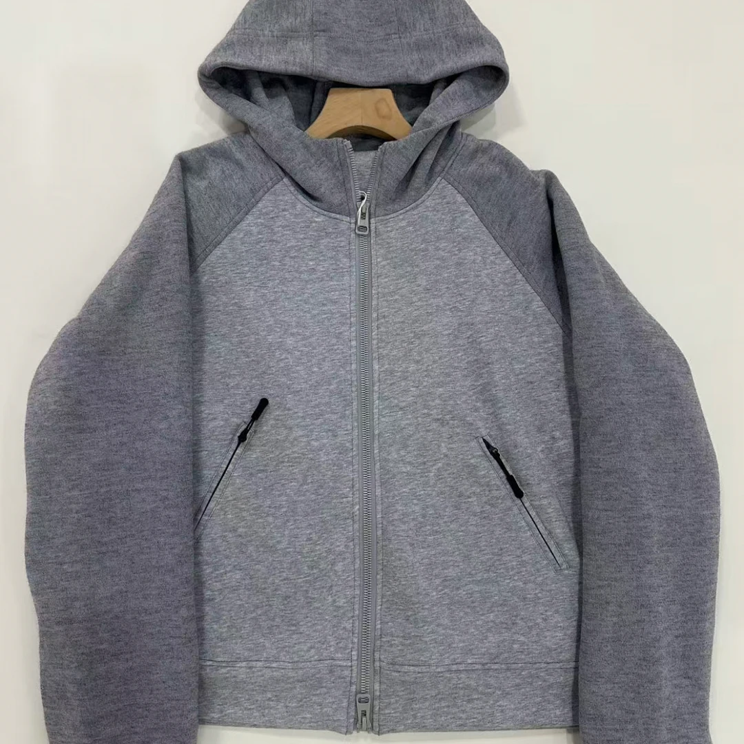 新款撞色连帽【加棉加厚】百搭简约长袖拉链开衫卫衣外套