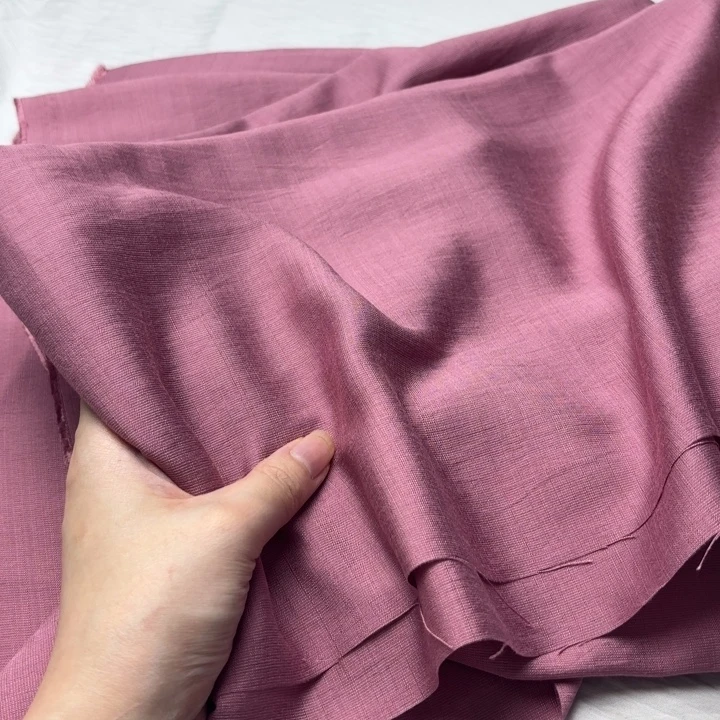 混纺棉紫粉色2米。