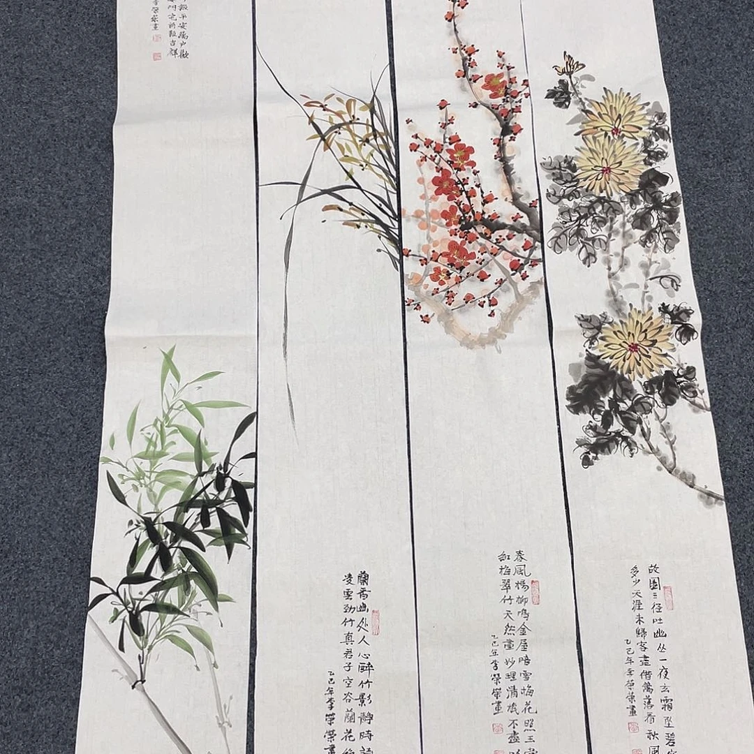 国画纯手工制作的一