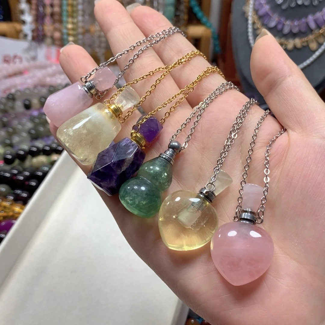 玛瑙/玉髓合金珠宝半成品各种香水瓶一个下单自行备注