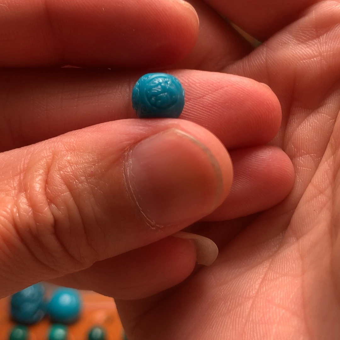 琉璃颈饰暴力蓝四大8.5mm