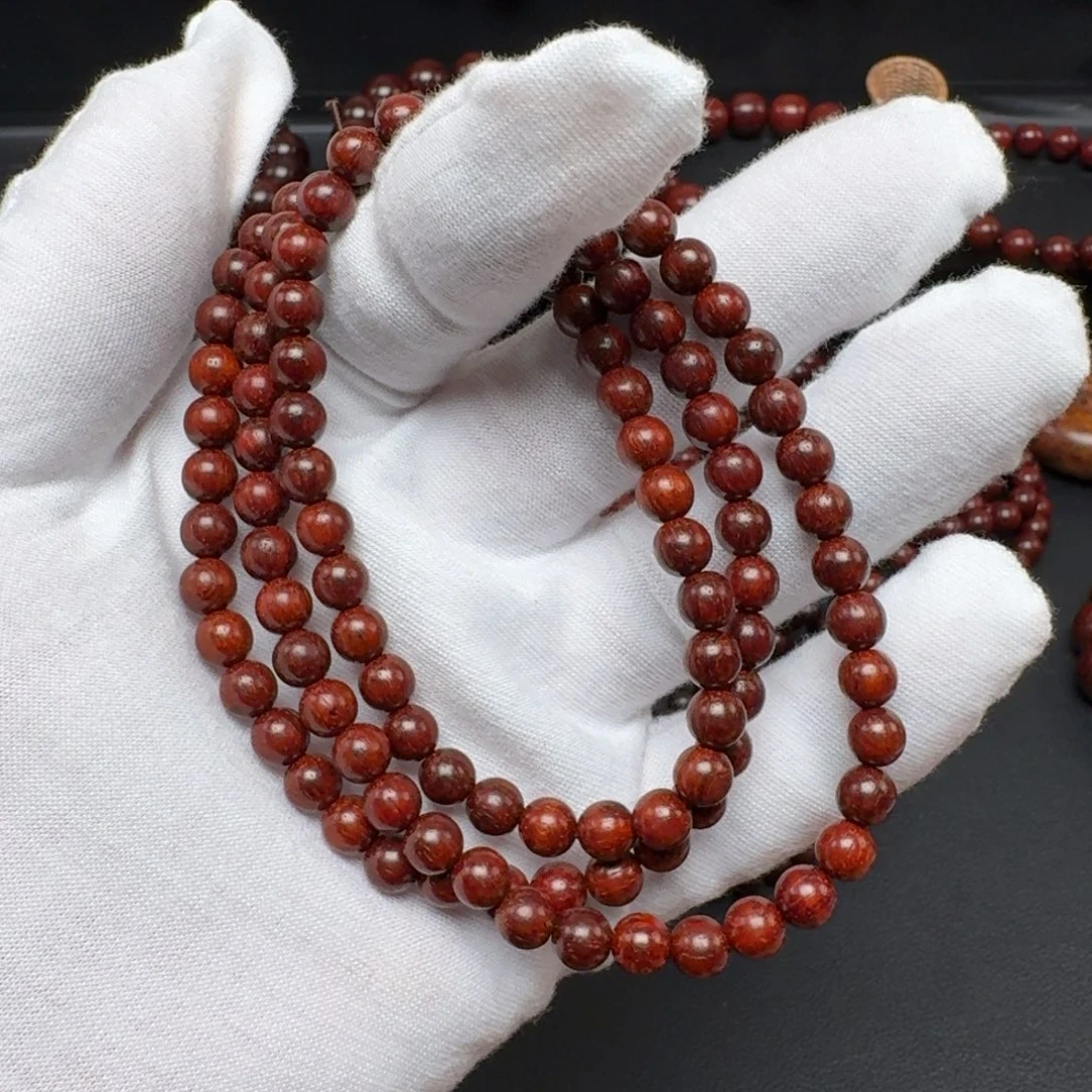 手串/手链小叶紫檀0.6cm108粒无胶无蜡