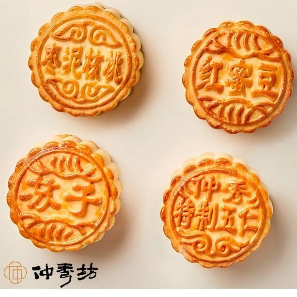 仲秀【口味单选】手工成陷特制五仁特制蜜豆中秋京式月饼