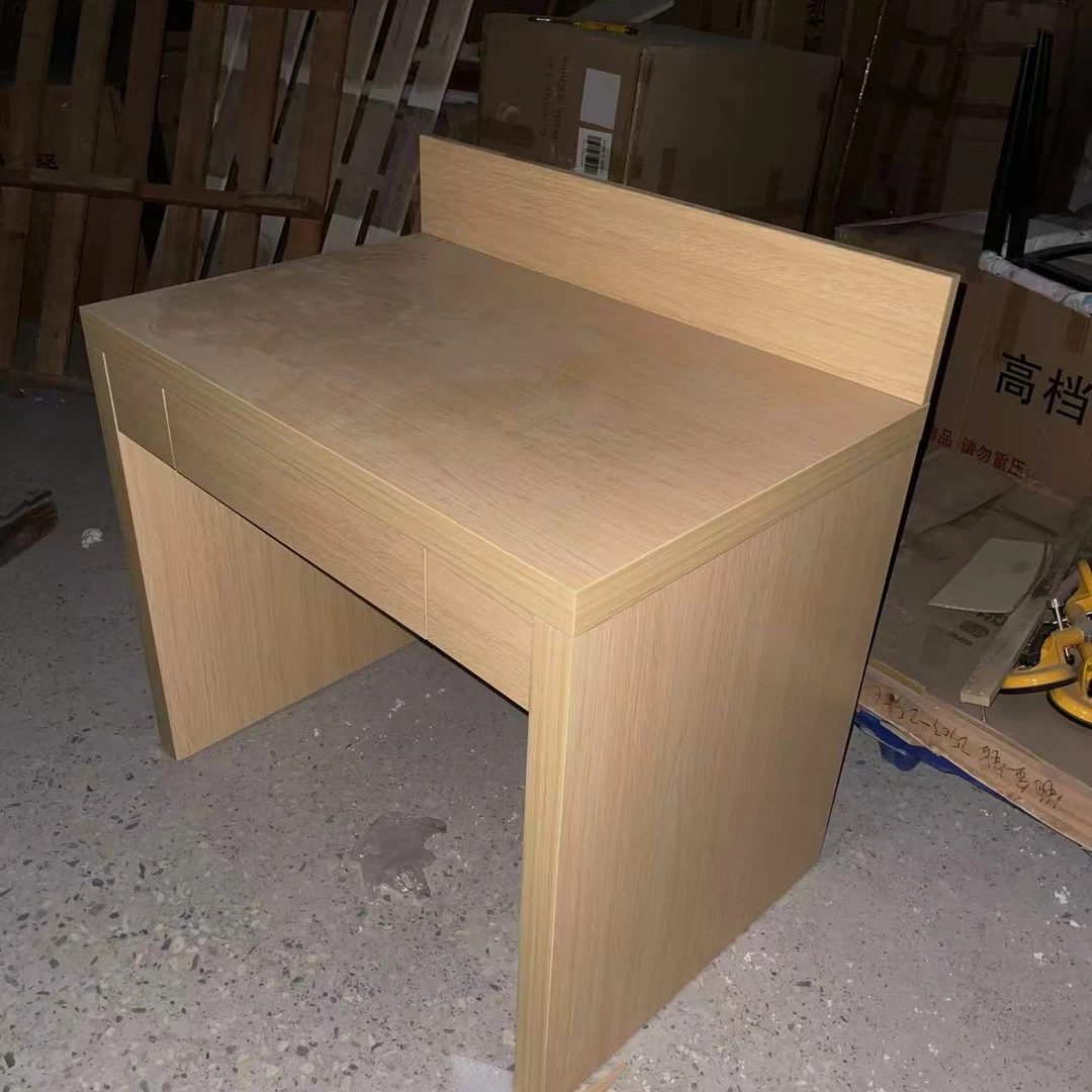 书桌现代原木风格实木书桌卧室办公桌