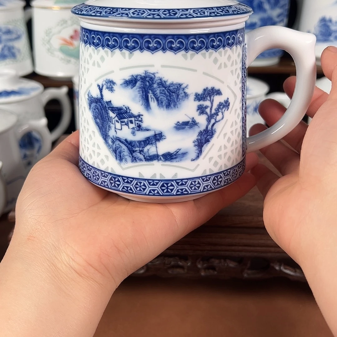 景德镇高温陶瓷办公杯