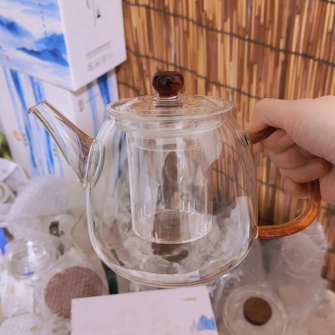 高硼硅玻璃茶水分离款H813全玻璃