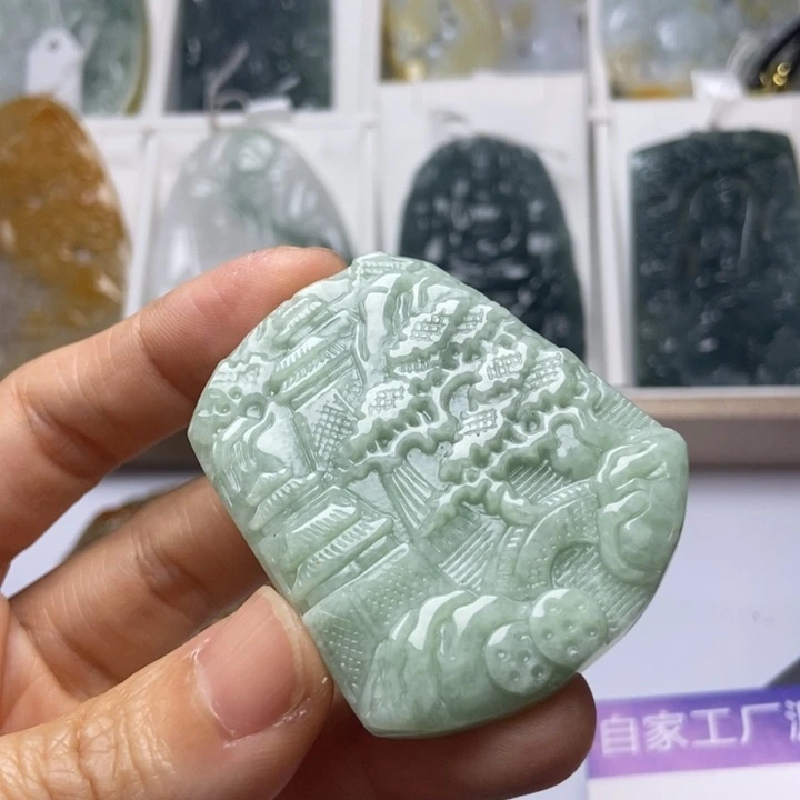 翡翠未镶嵌颈饰翡翠