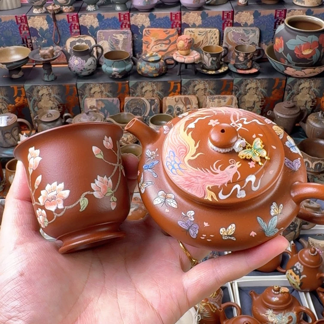 茶杯紫砂150ml原矿精工半手