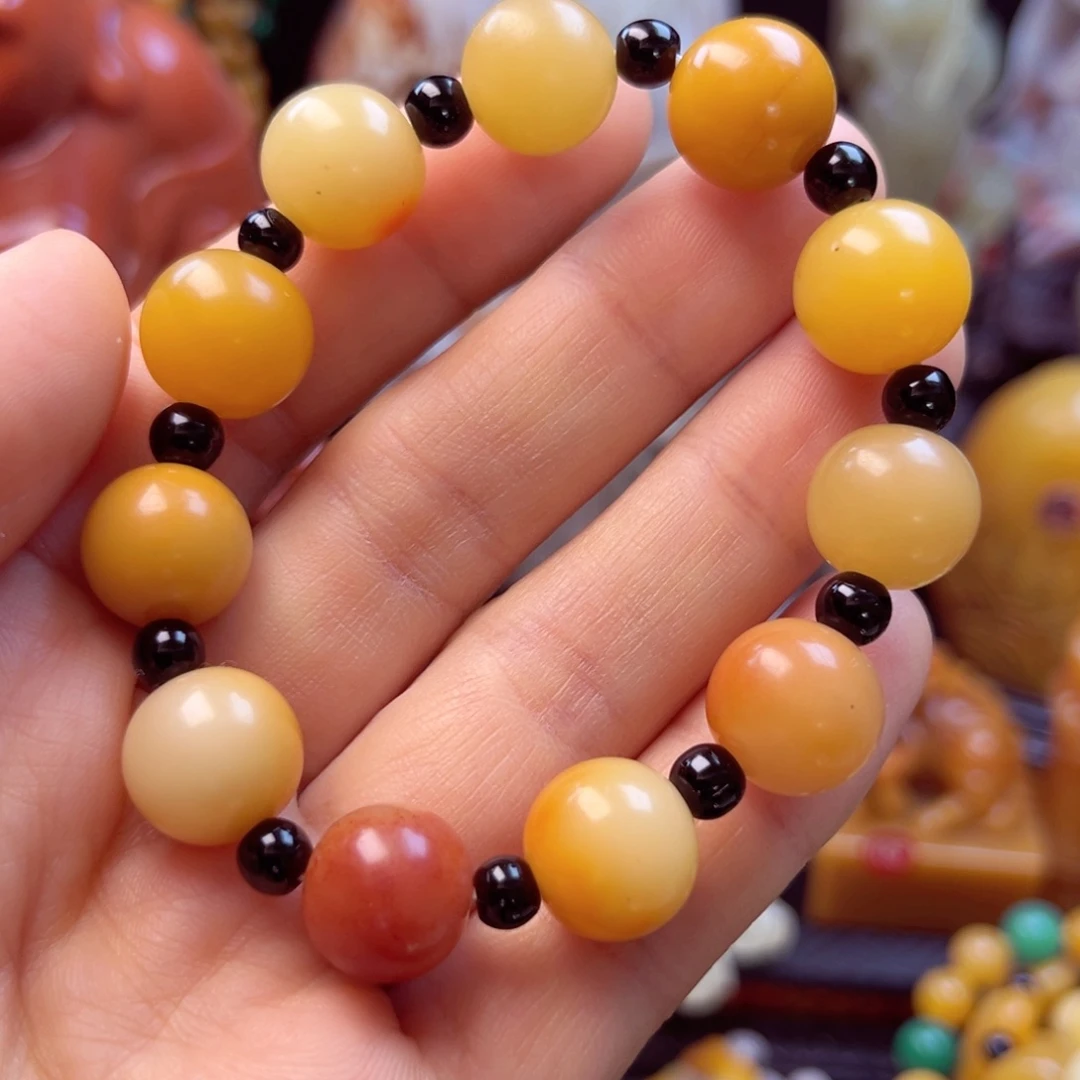 寿山石芙蓉石手链