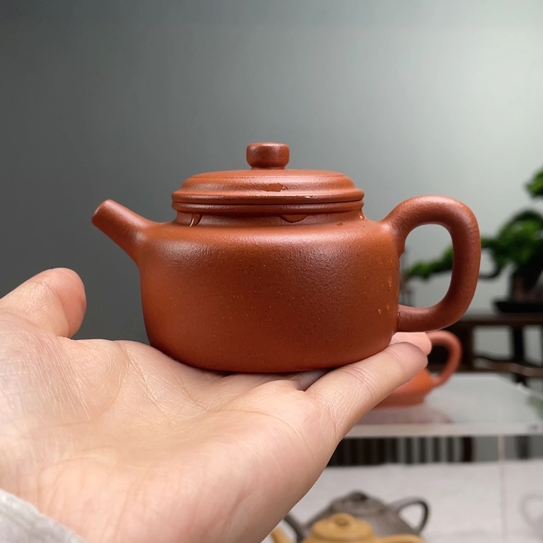 【闪购商品】茶壶紫砂坤*红降坡德钟容量110cc