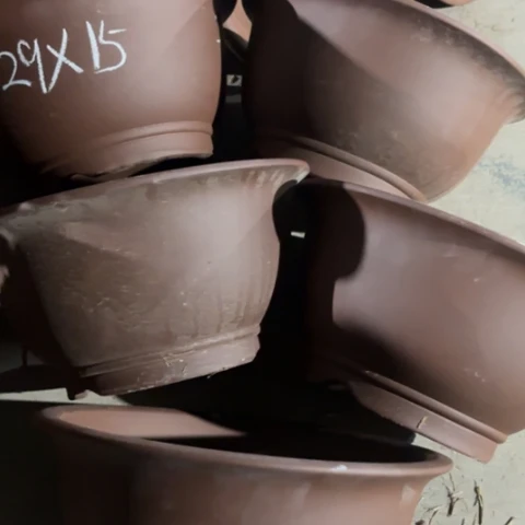 紫砂花盆100-5。 29-15