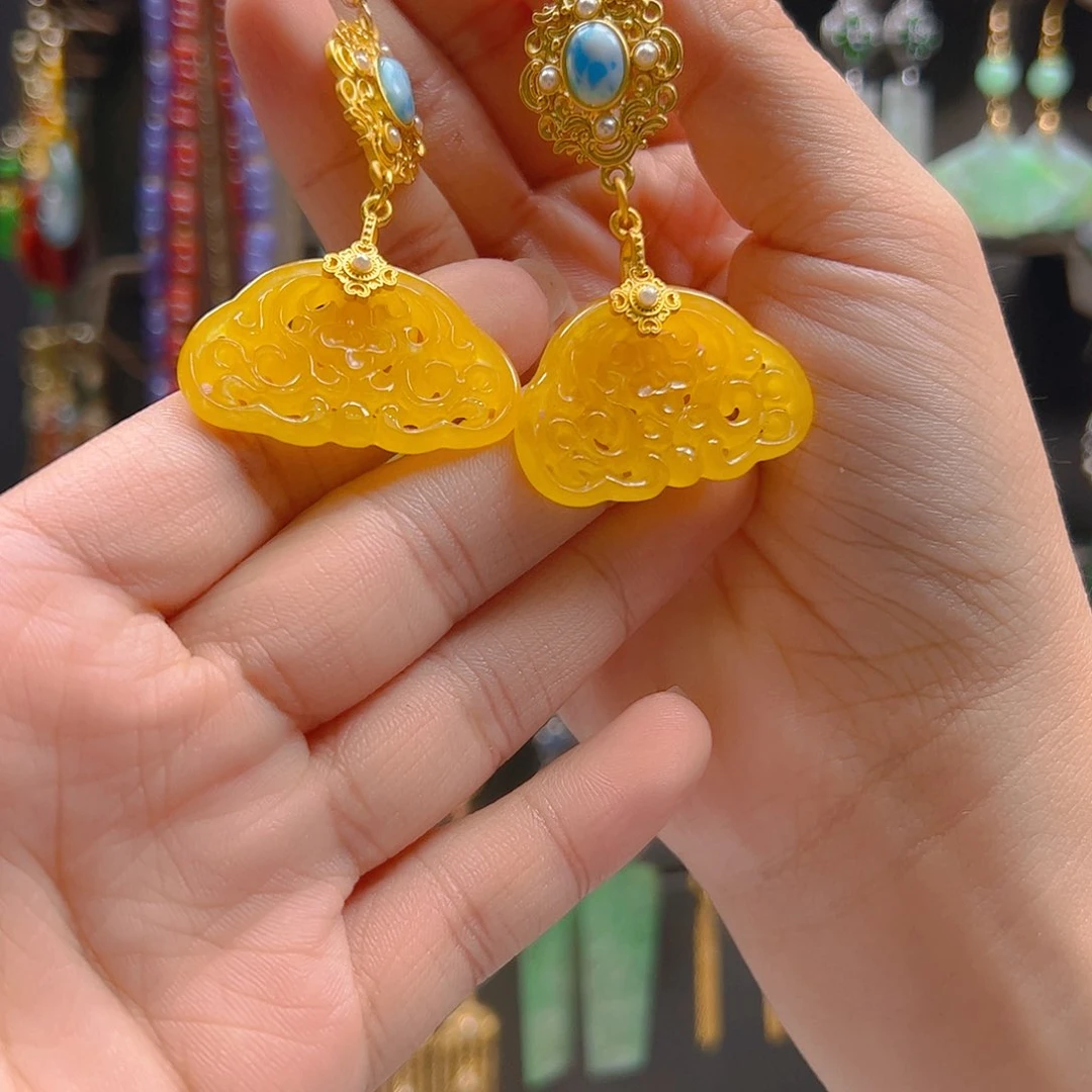 未镶嵌翡翠耳饰翡翠