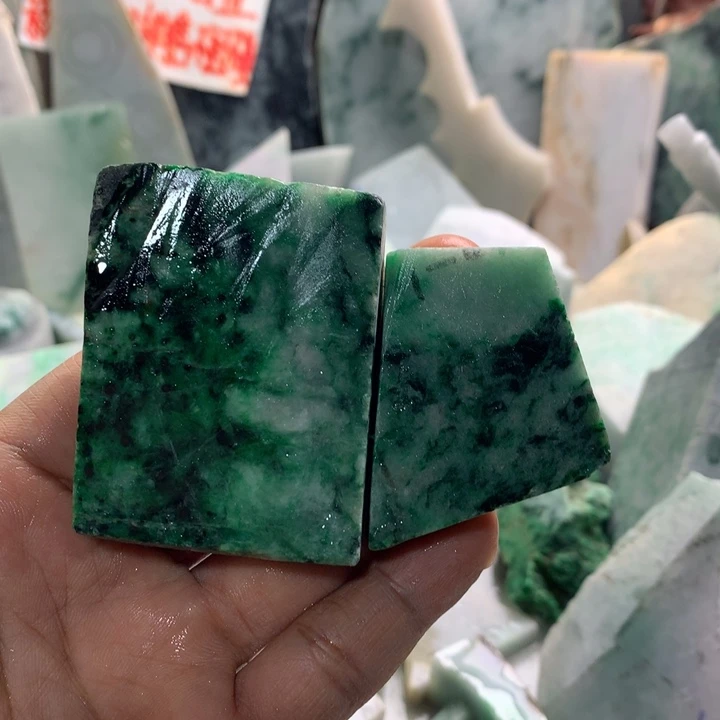 裸石翡翠槐*膏天然翡翠