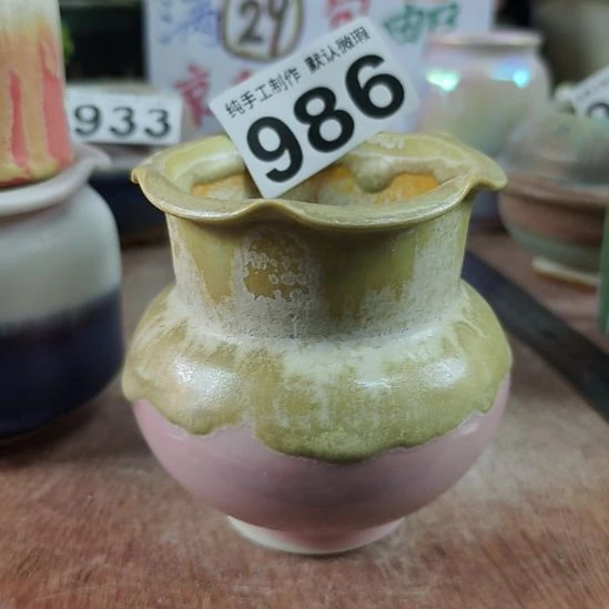 景德镇手工高温陶瓷：内口6.5高9.5