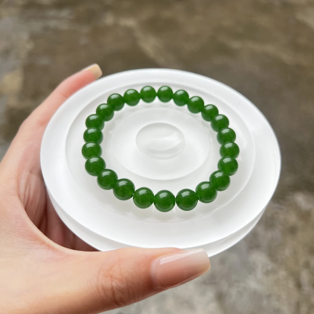 a520精品菠菜单圈卡8mm手串项链百搭