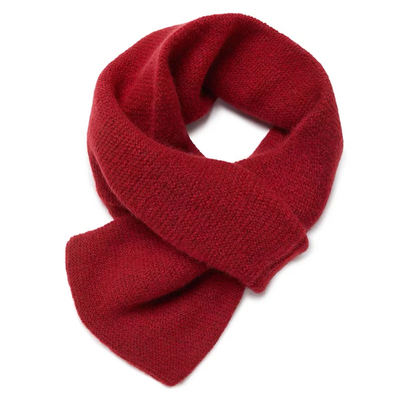 寻春 保暖双层针织羊绒小围巾 文艺/氛围