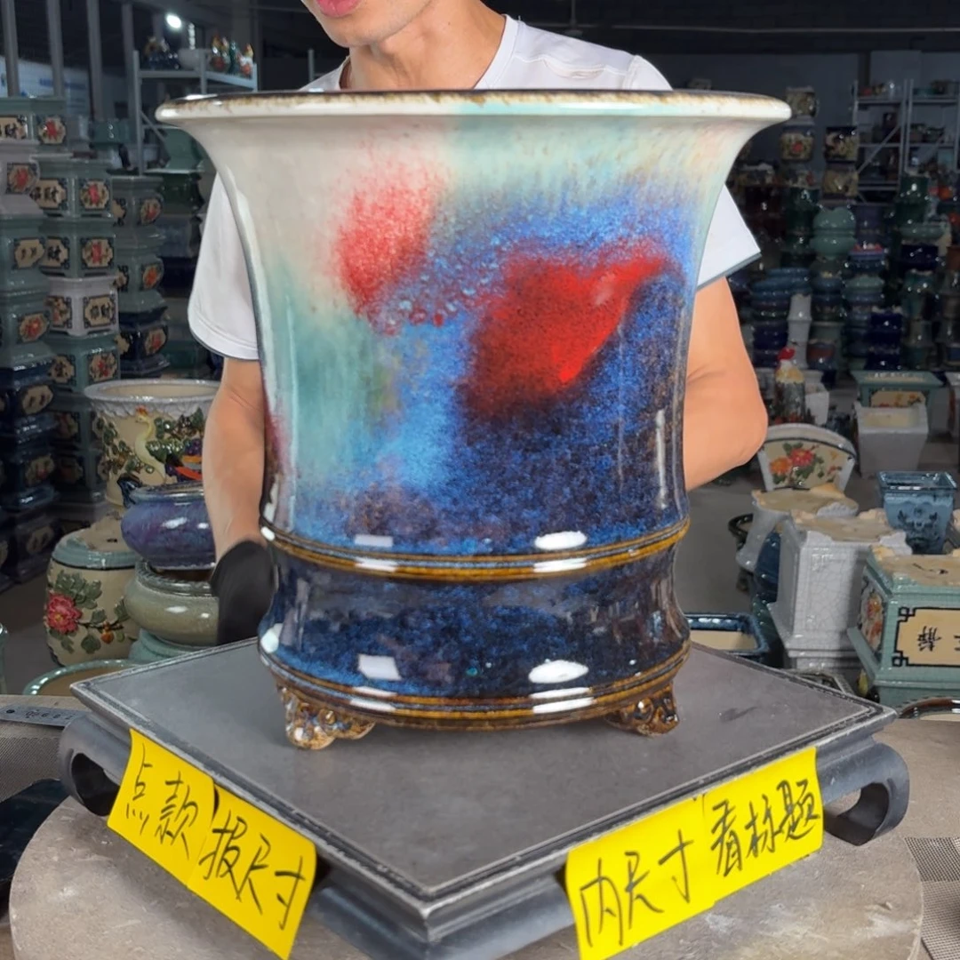 一风堂石湾花盆 内24*26编号836