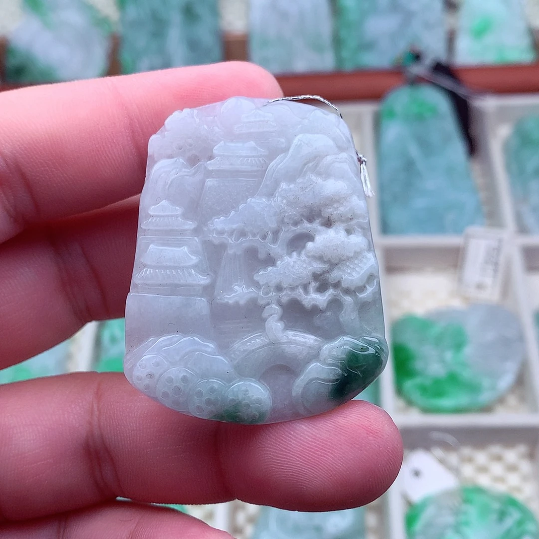 翡翠未镶嵌吊坠(不含链)