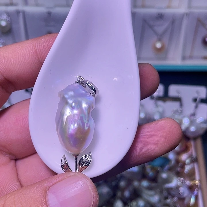淡水珍珠颈饰合金62