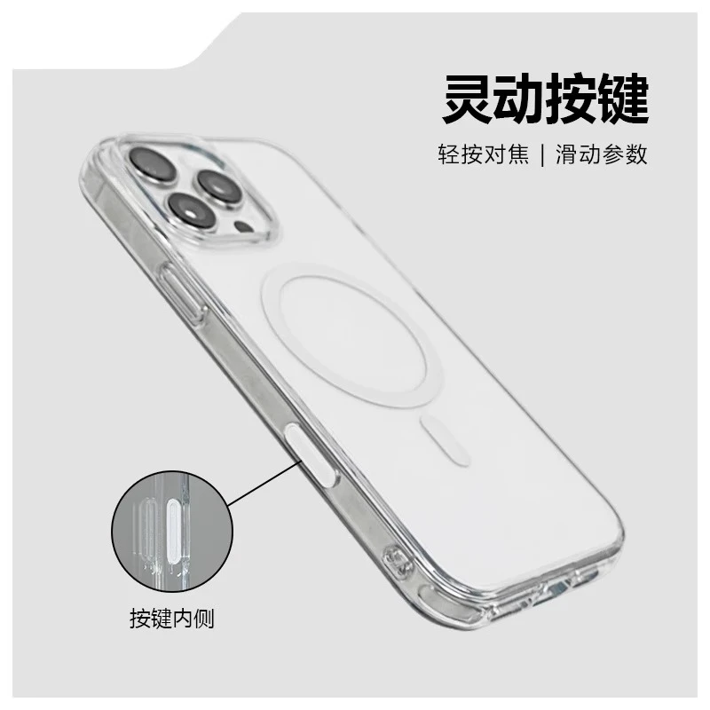 【16相机全包】磁吸适用于iPhone16手机壳苹果15promax透明14保护套