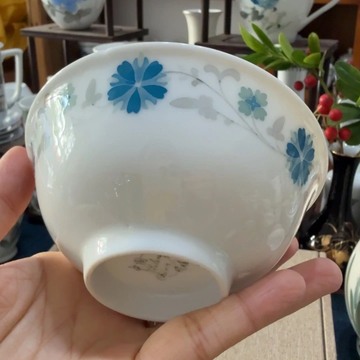 醴陵群力10.5厘米碗微瑕手绘