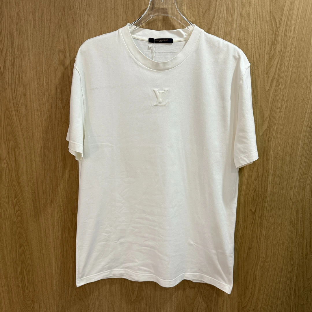 未使用 LouisVuitton/路易威登 白浮雕短袖XL棉XL码2591709
