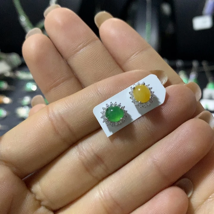 翡翠银S925镶嵌戒指