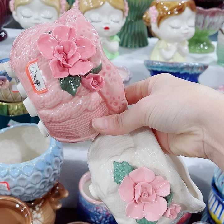 多肉陶瓷花盆满10元包邮