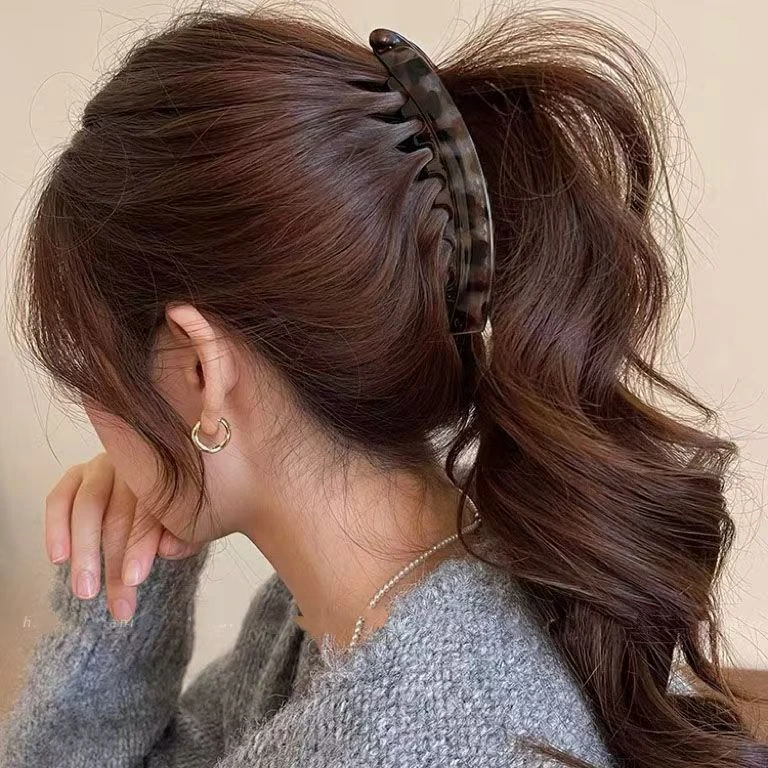 发夹大号香蕉夹后脑勺夹子发卡扭扭夹发饰抓夹马尾时尚香蕉发夹