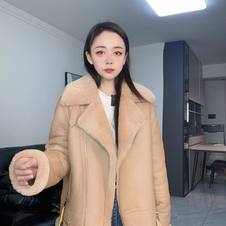 绵羊皮皮毛一体XL135斤内