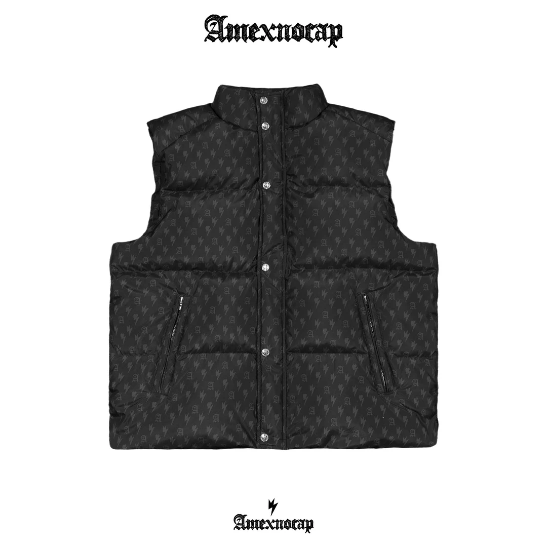 Amexnocap闪电牛羽绒马甲轻奢高级美式休闲男女同款