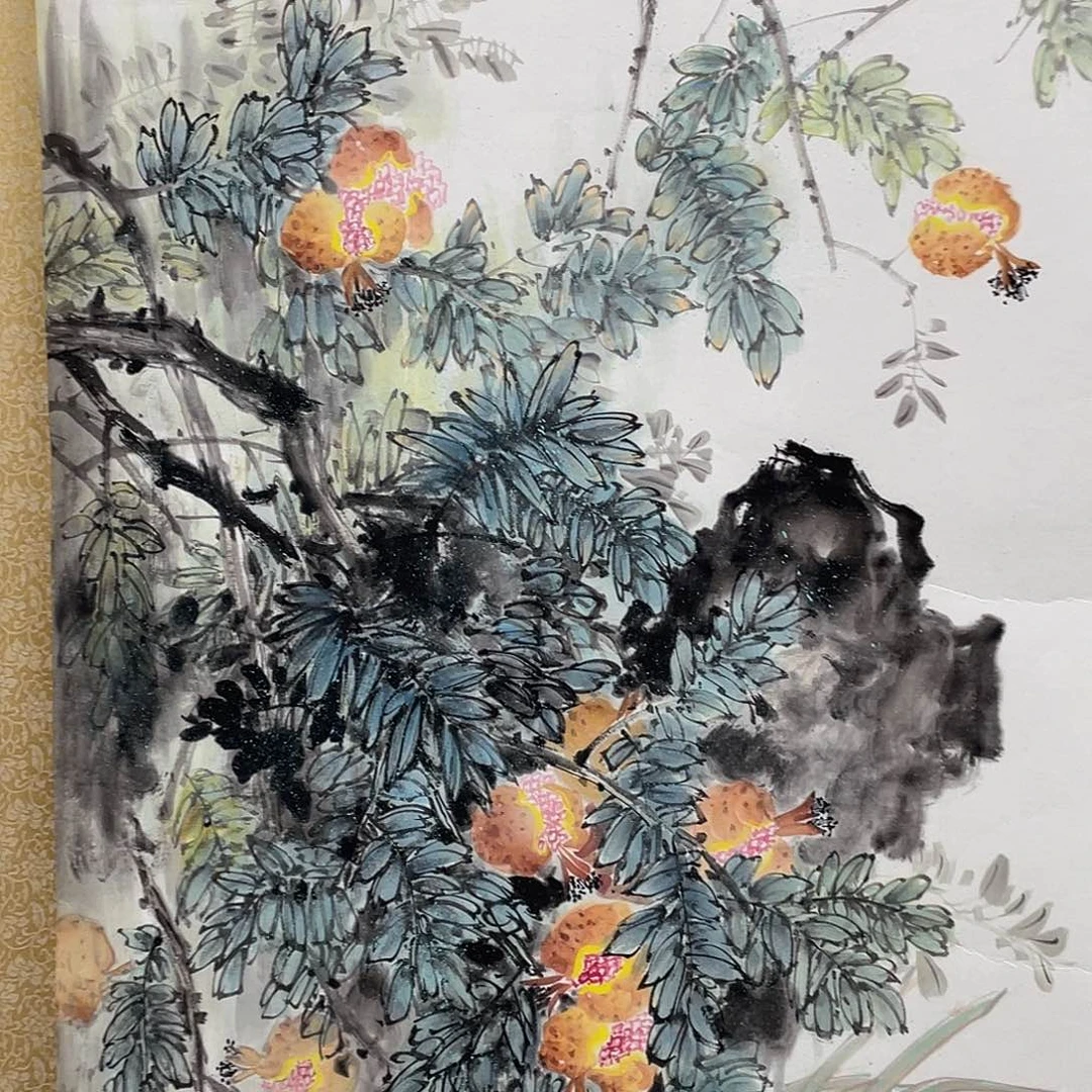国画老师手笔手绘n