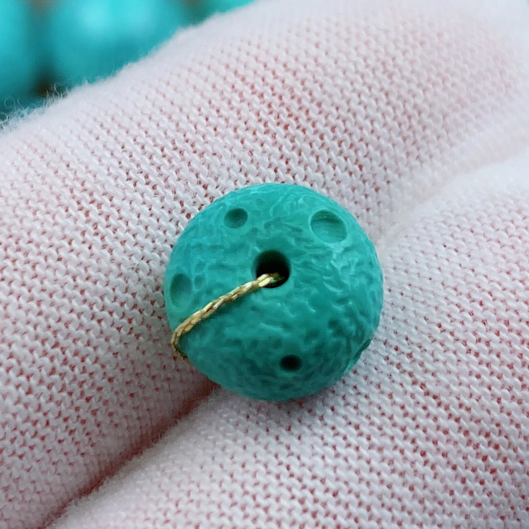 未镶嵌绿松石珠宝奇石10*7.2m m