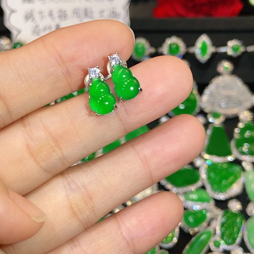 【闪购商品】翡翠未镶嵌耳饰天然翡翠