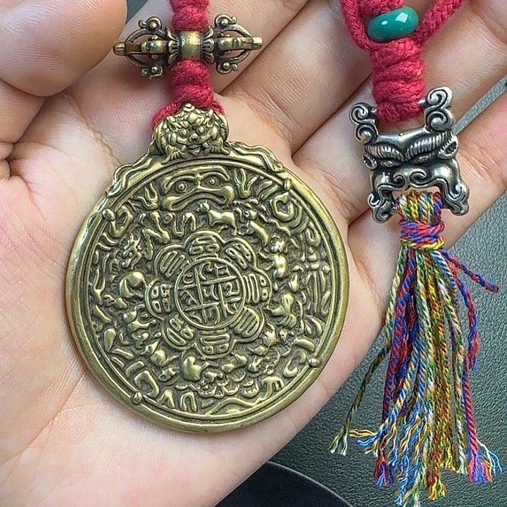 阿***林铜铁合金类藏传工艺品九宫八卦