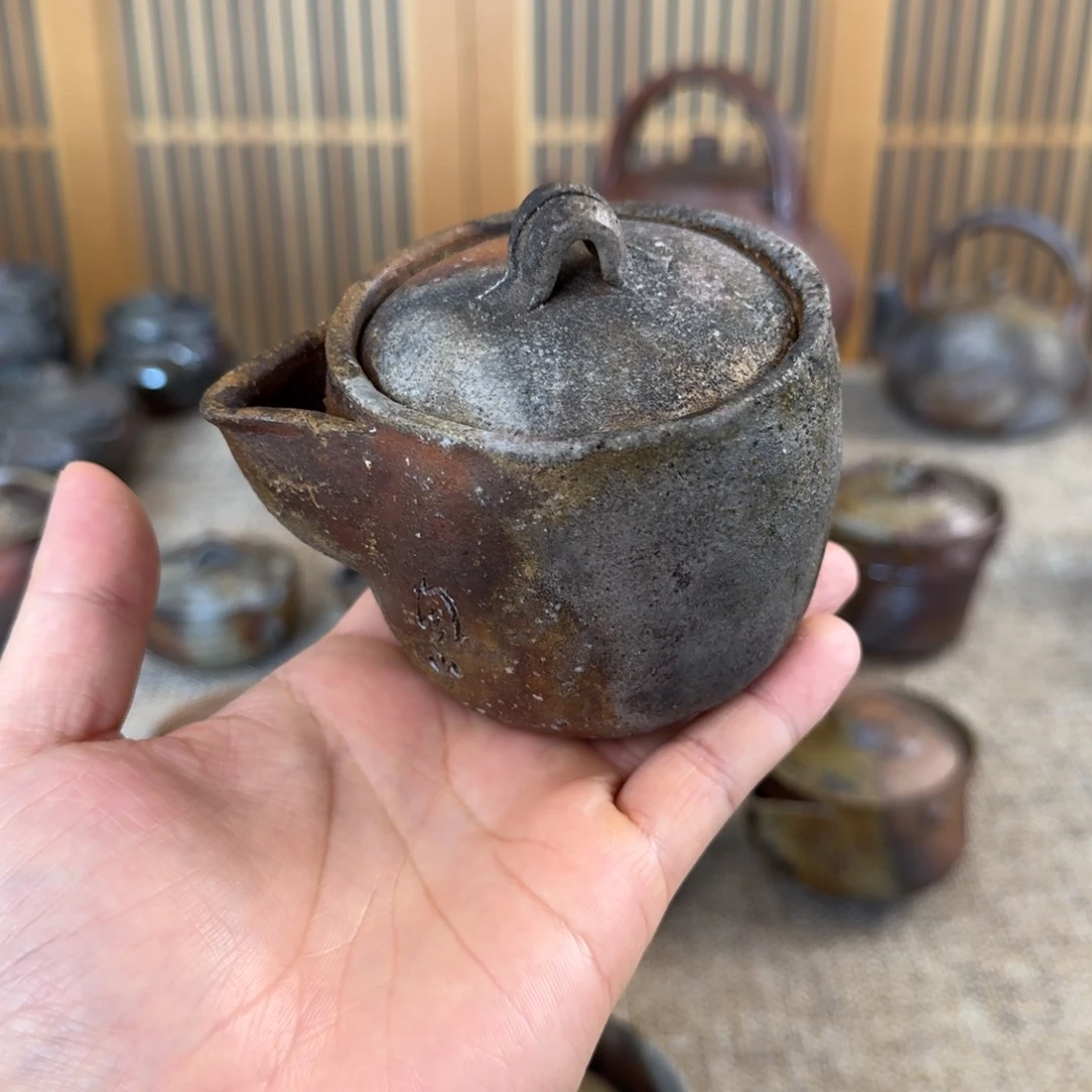 灰****森陶山备前烧宝瓶