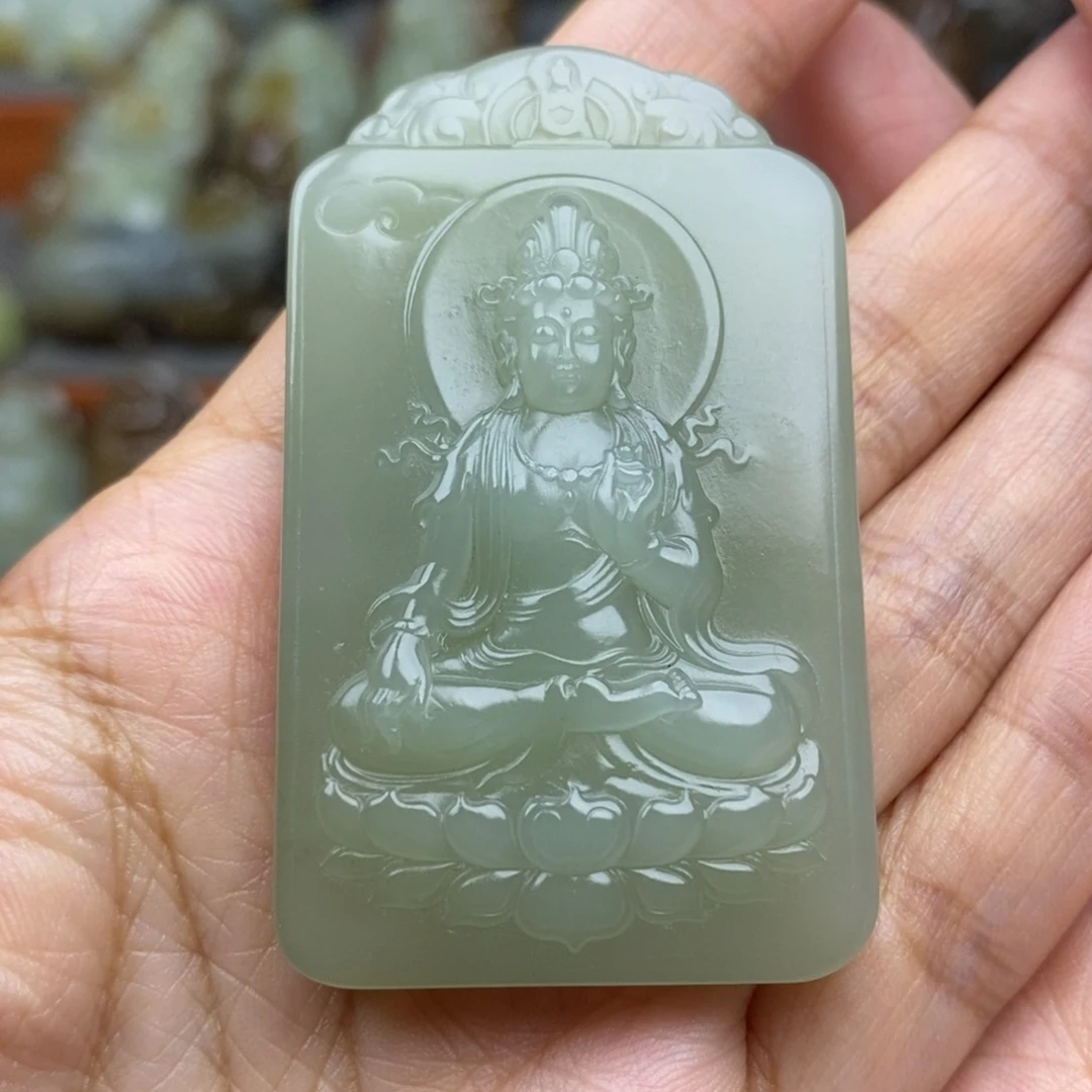 和田玉未镶嵌颈饰