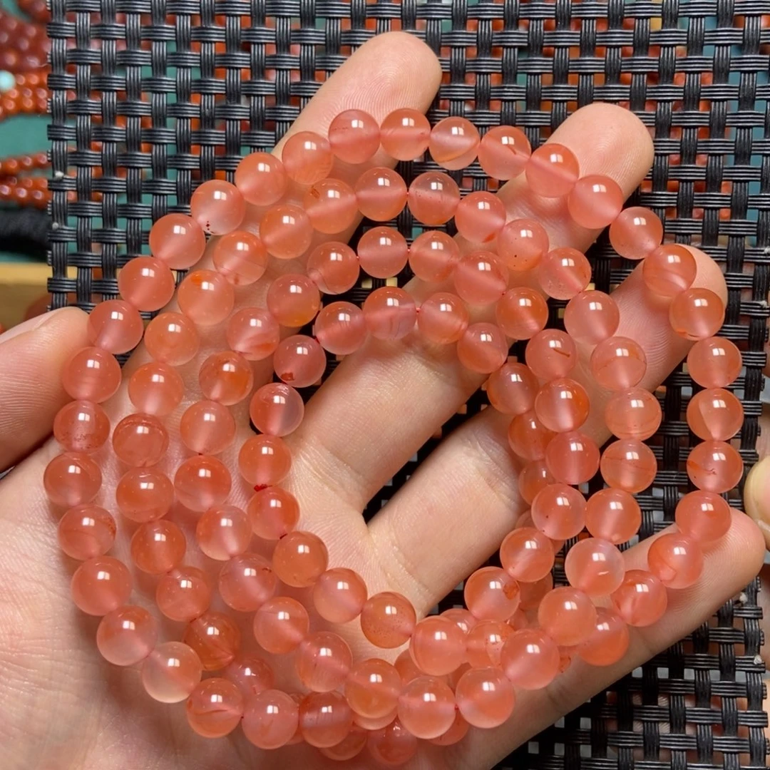 南红玛瑙未镶嵌手链7+’mm