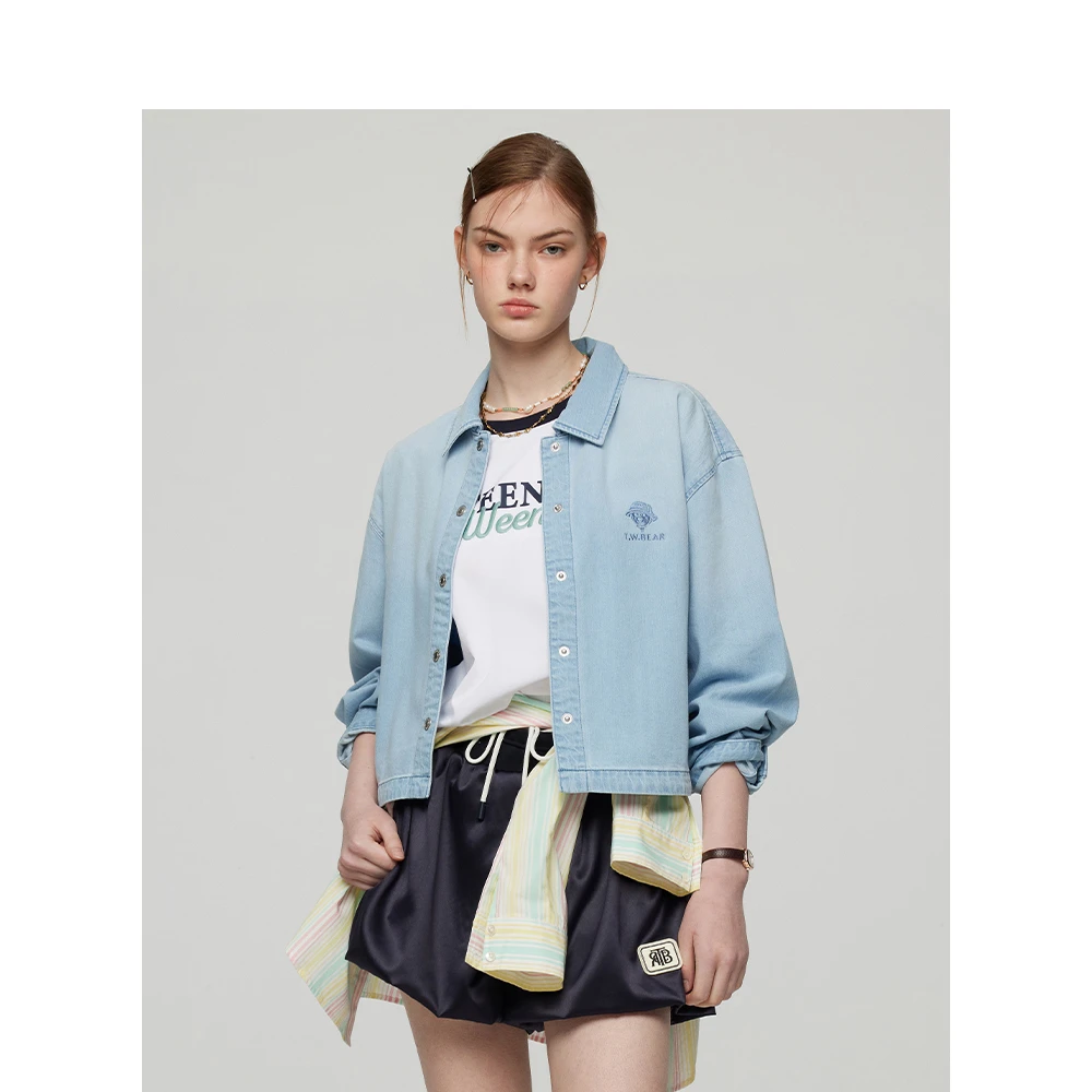 Teenie Weenie小熊卡通衬衫女25年夏季新款TTYP252303T